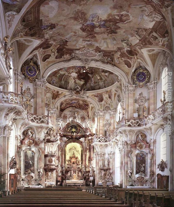 Joseph Anton Feuchtmayr Interior with stucco decoration